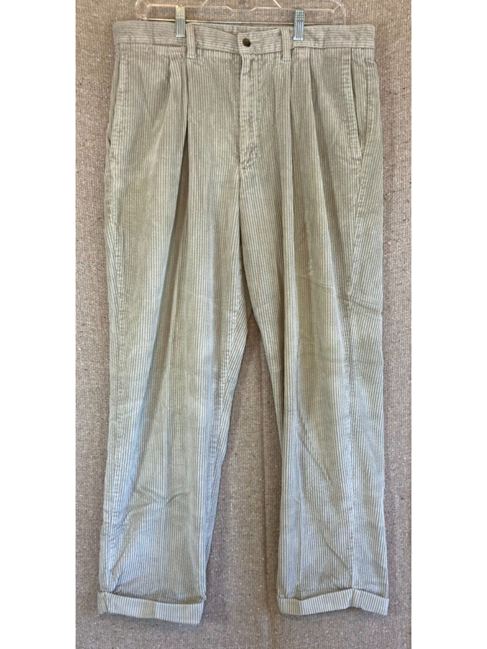 Vintage Mens Sz 36x32 Dockers Corduroy Pants Beige
